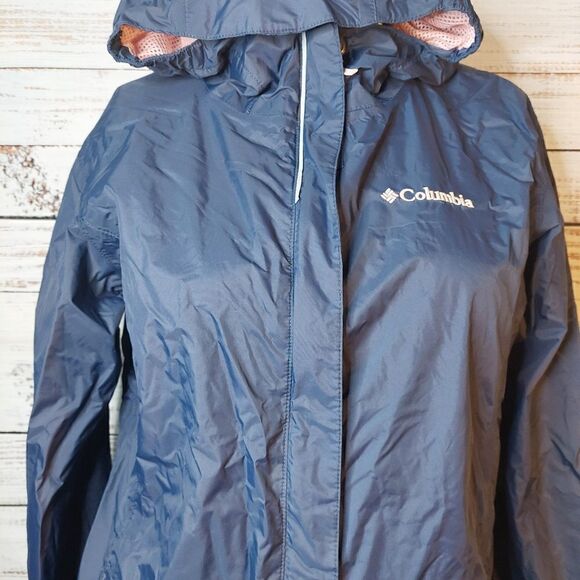 Girls Youth 14/16 Columbia Sportswear Omni-Tech Hoddie Windbreaker - Picture 4 of 15